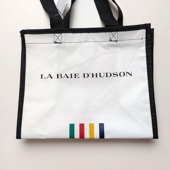 HBC The Bay Stripes Reusable Mini Tote Bag - Picture 3 of 5